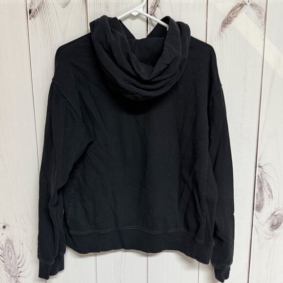 The North Face Women’s Black Pullover Hoodie L Kangaroo Pocket EUC - Picture 2 of 8